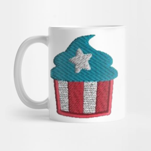 Embroidery American Cupcake by anacarminda